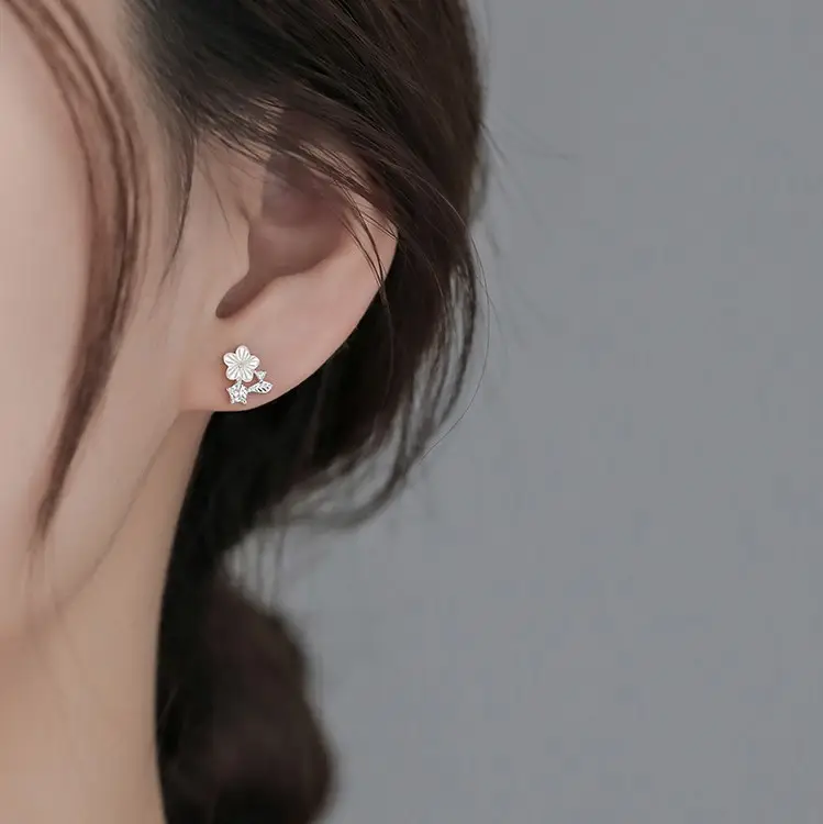Flower Earrings Light Luxury Niche Design 2022 Fashion - Image 5