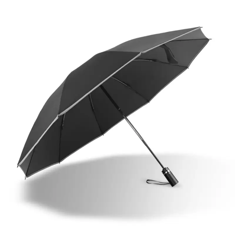 12 Bone Green Giant Umbrella Men Black Rubber Rain - Image 19