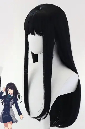 Lycoris Recoil Black Hair Cosplay Wig - Image 2