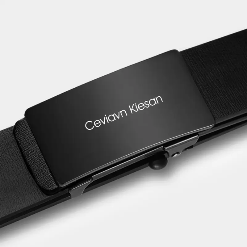 Ceviavn Kiesan Men's Leather Belt with Logo