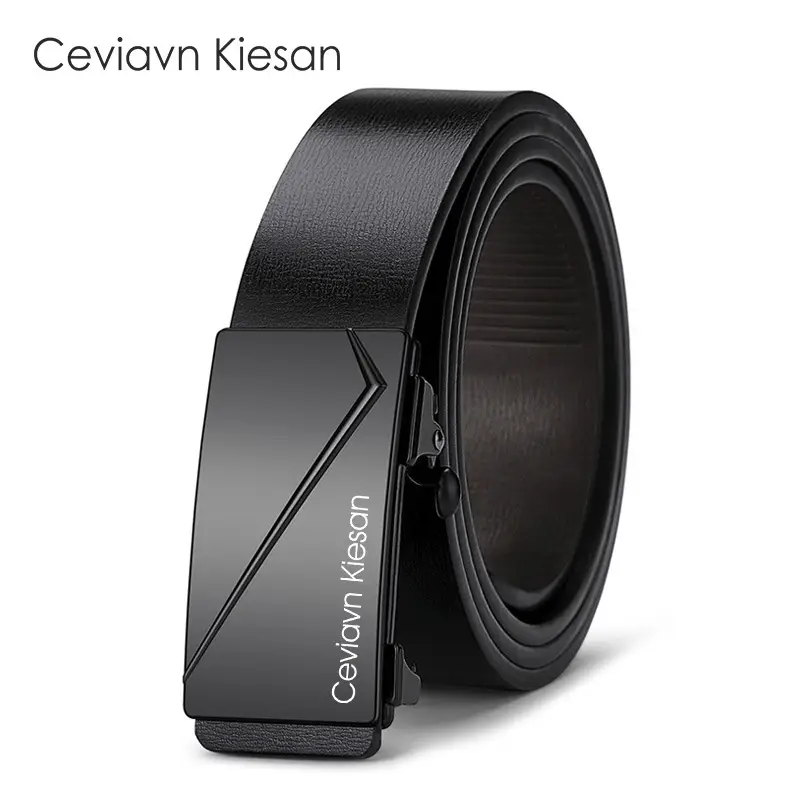 Ceviavn Kiesan Men's Leather Belt with Logo — feature 23