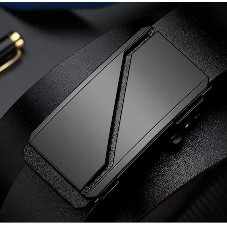Ceviavn Kiesan Men's Leather Belt with Logo — feature 4