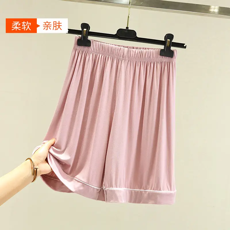 Women's Red Modal Pajama Pants Large Loose Fit - Image 10