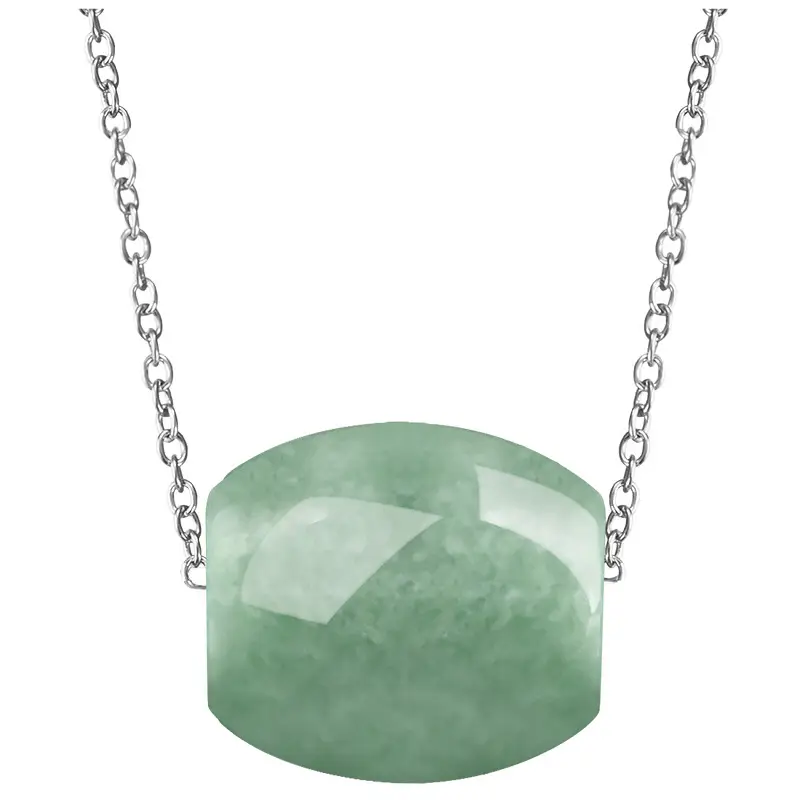 Green Jade Bean Necklace for Women - Image 7