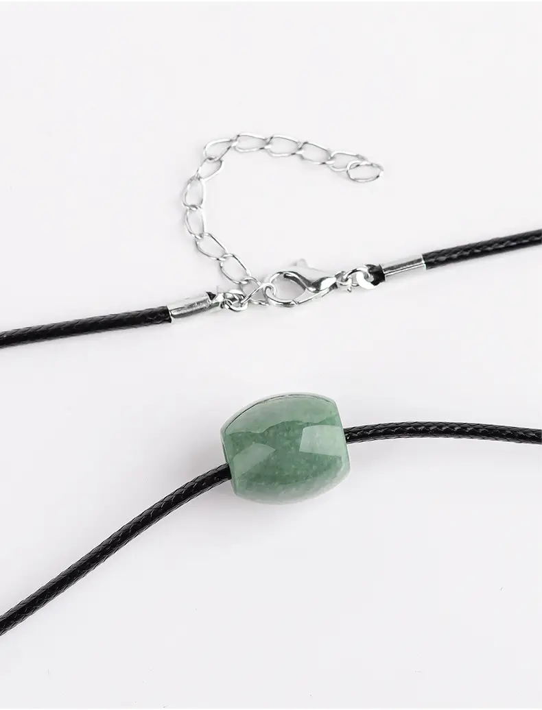 Green Jade Bean Necklace for Women — feature 11
