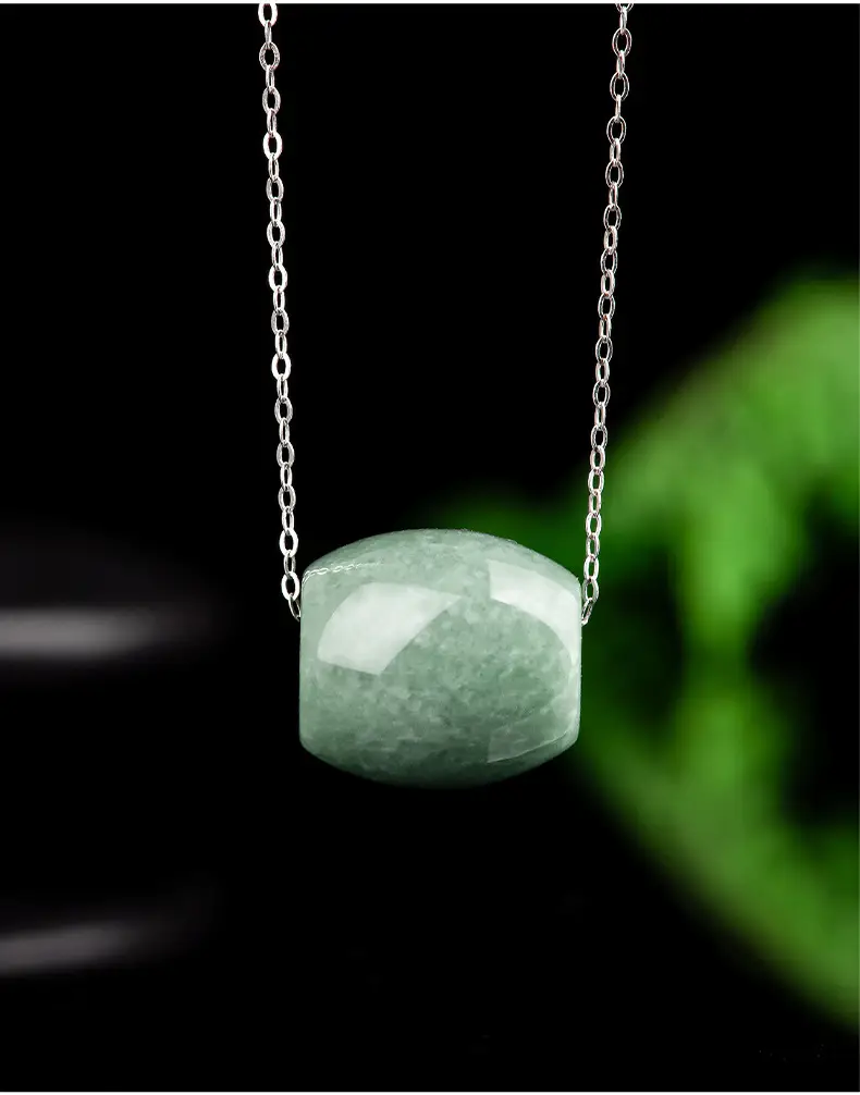 Green Jade Bean Necklace for Women — feature 8