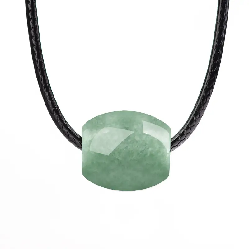 Green Jade Bean Necklace for Women - Image 2