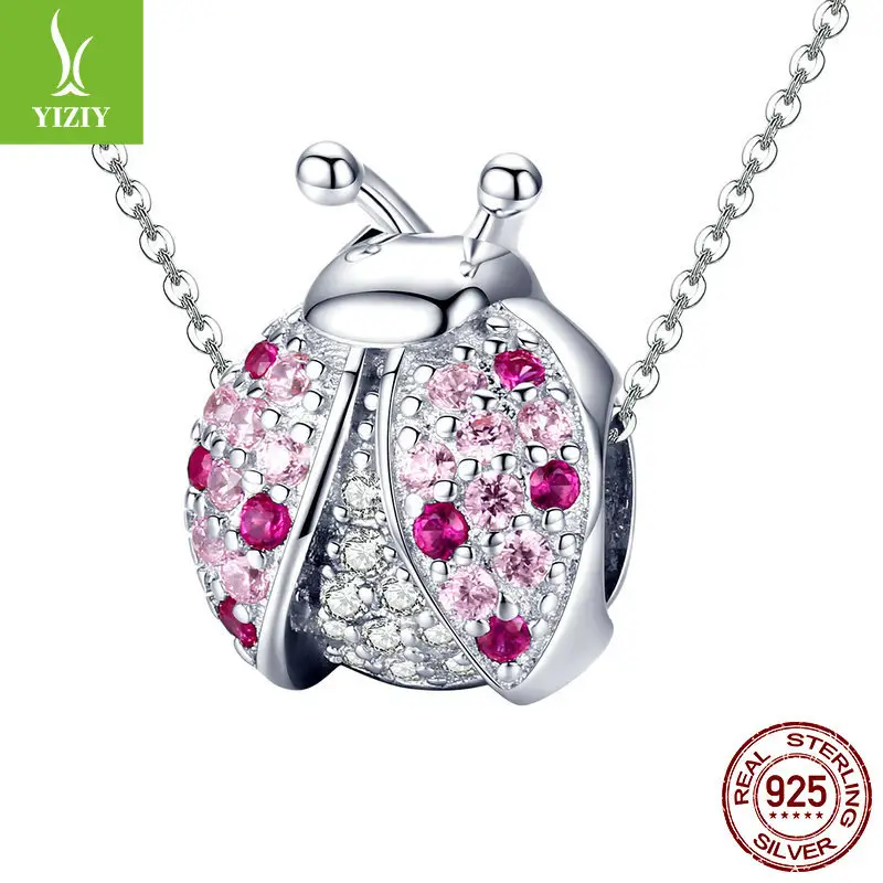 Yinziy Silver Ladybug Bracelet with Red Drop - Image 7