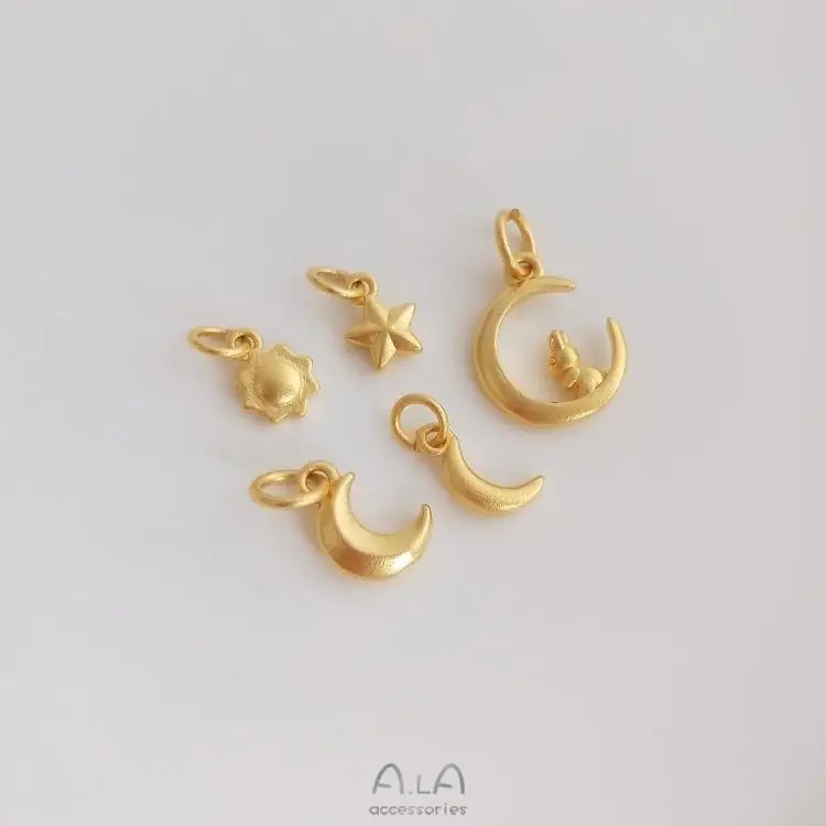 Gold Moon Moon Star Pendant Set for Women — feature 12