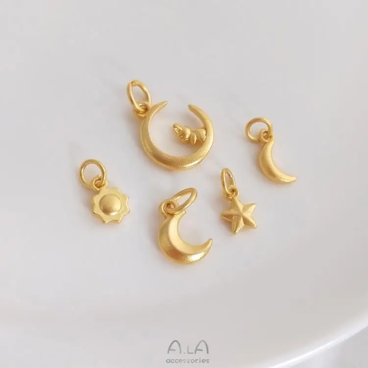 Gold Moon Moon Star Pendant Set for Women — feature 5