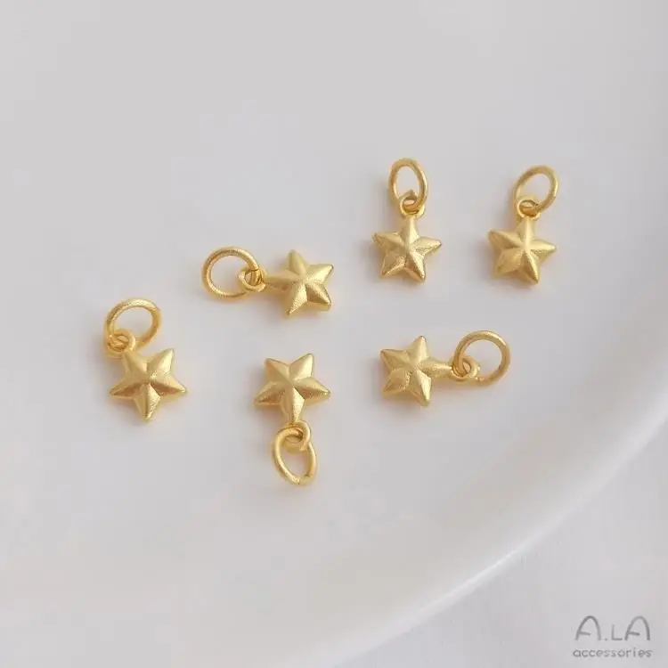 Gold Moon Moon Star Pendant Set for Women