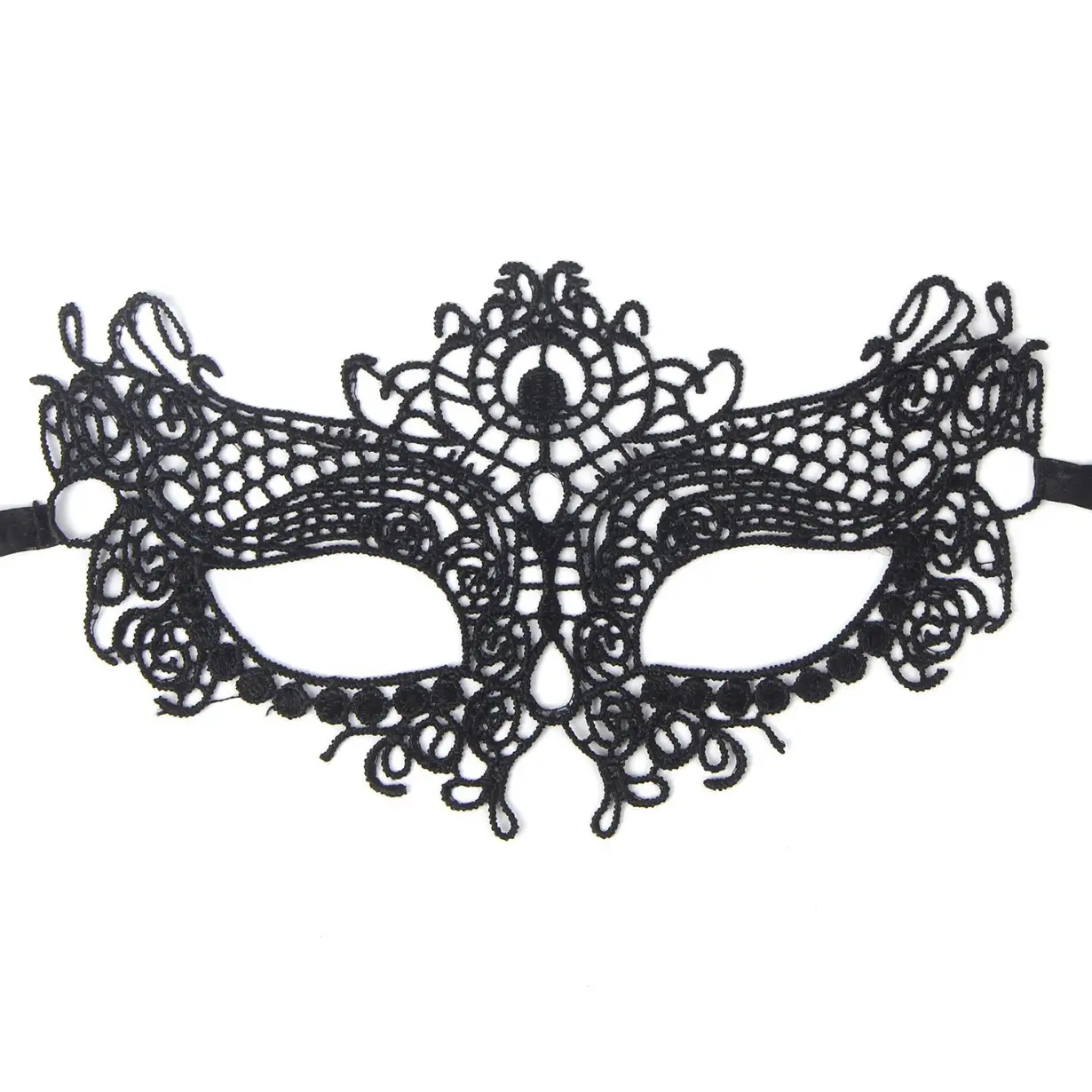 Black Lace Eye Mask for Women Party Prom Use - Image 6