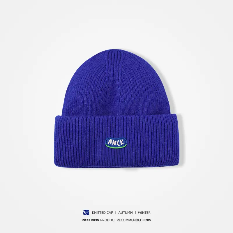 Men Wool Knitted Beanie Grey Winter Warm - Image 11