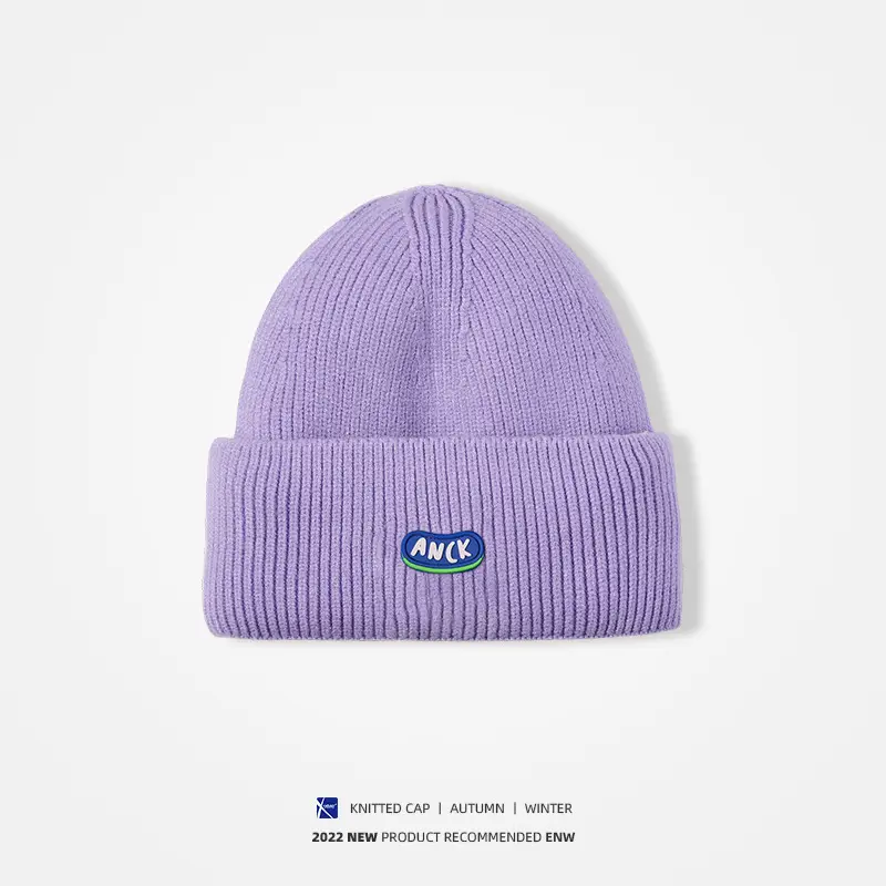Men Wool Knitted Beanie Grey Winter Warm - Image 13