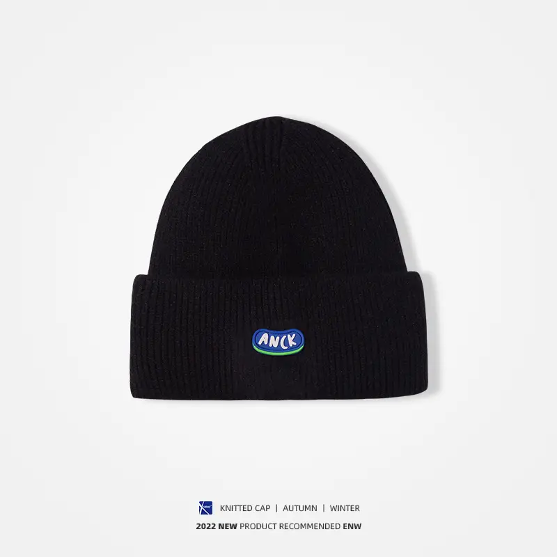 Men Wool Knitted Beanie Grey Winter Warm - Image 20