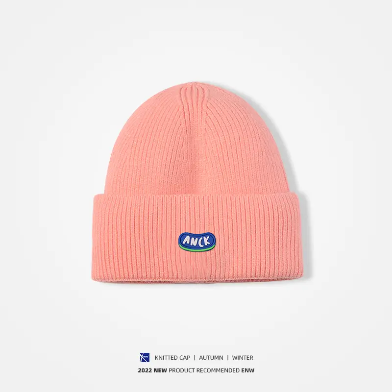 Men Wool Knitted Beanie Grey Winter Warm - Image 4