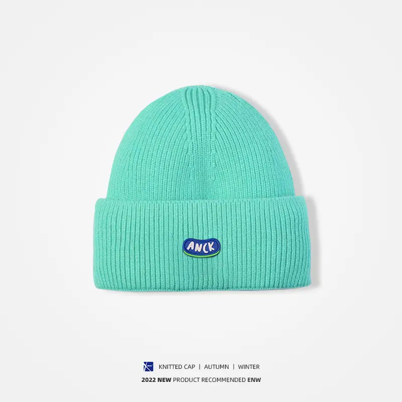 Men Wool Knitted Beanie Grey Winter Warm - Image 8
