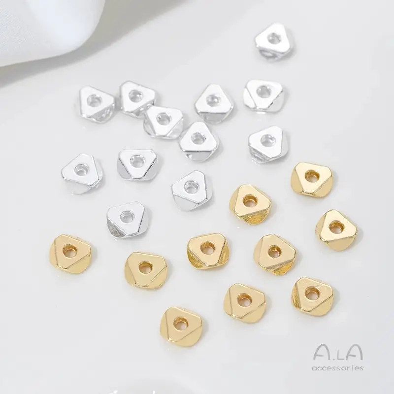 Copper Plated Cut Beads 14K Real Gold 5.8mm - Image 7