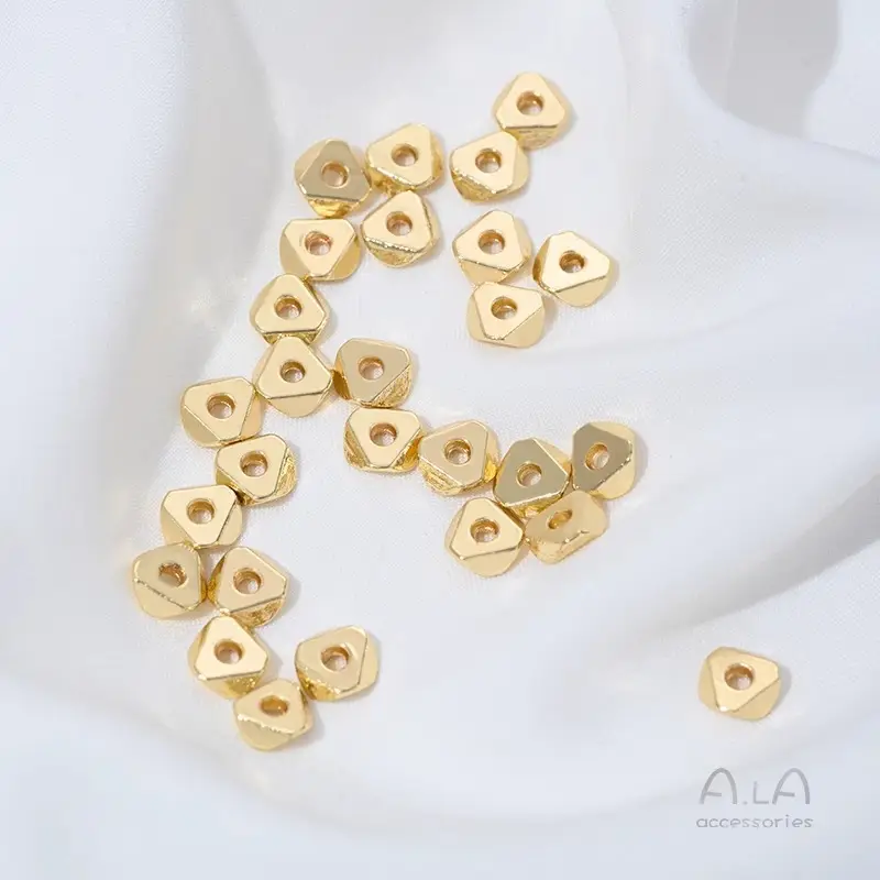 Copper Plated Cut Beads 14K Real Gold 5.8mm - Image 8