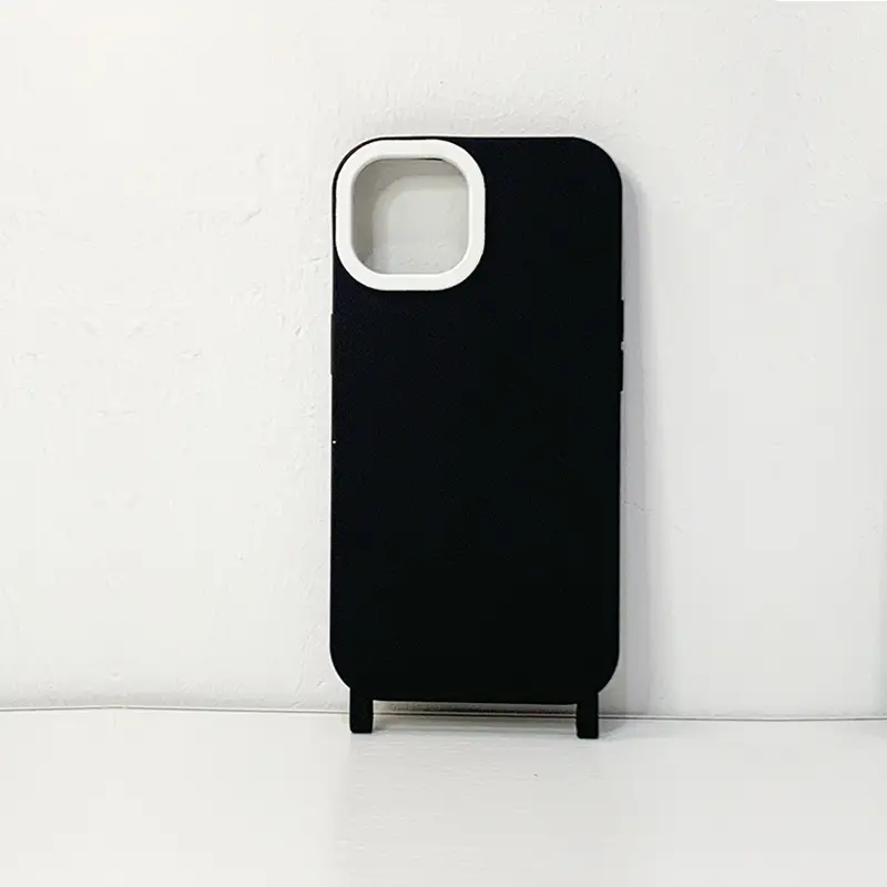 Silicone Phone Case for Apple 16promax, Brown, 14/13pro, Crossbody