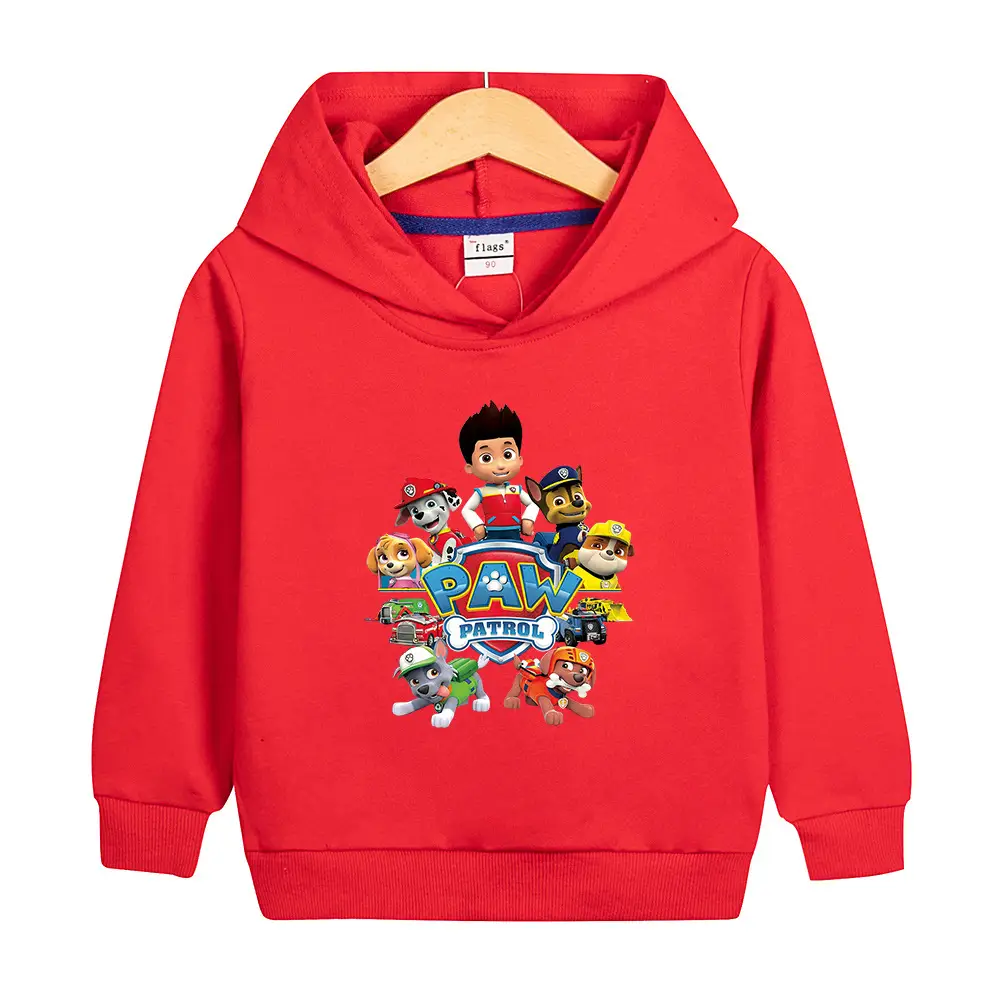 Boys Orange Cartoon Hoodie 2022 Korean Style - Image 4