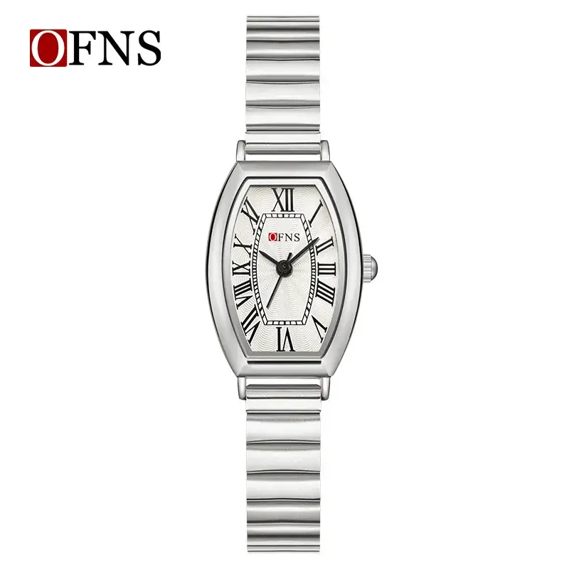 OFNS Women's Roman Scale Watch Stainless Steel Bar