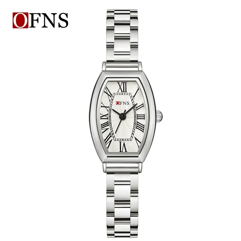 OFNS Women's Roman Scale Watch Stainless Steel Bar