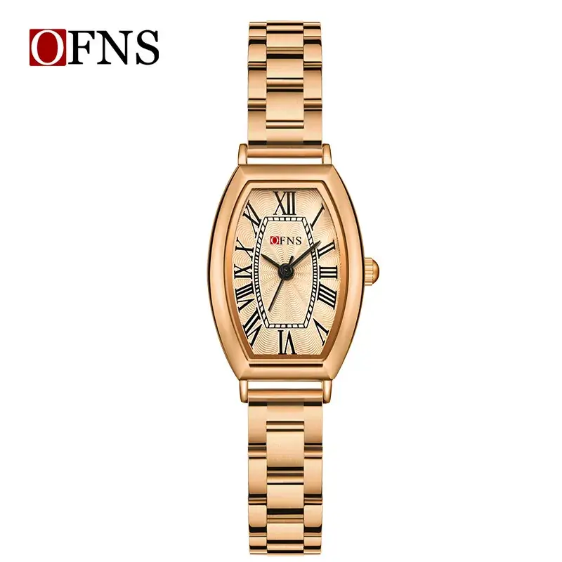 OFNS Women's Roman Scale Watch Stainless Steel Bar