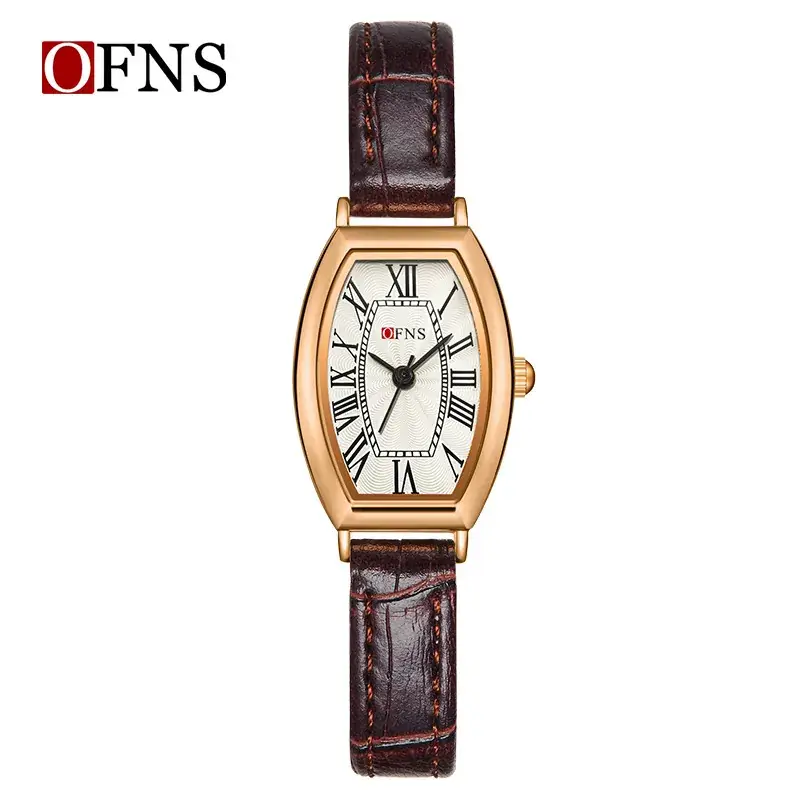 OFNS Women's Roman Scale Watch Stainless Steel Bar