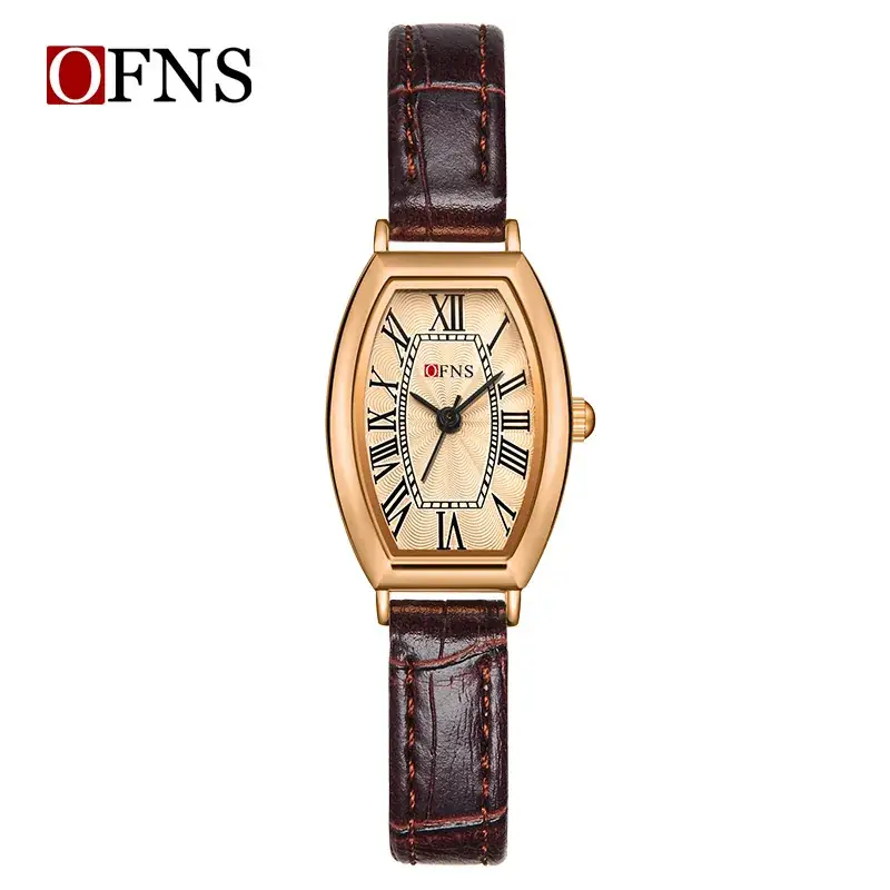 OFNS Women's Roman Scale Watch Stainless Steel Bar