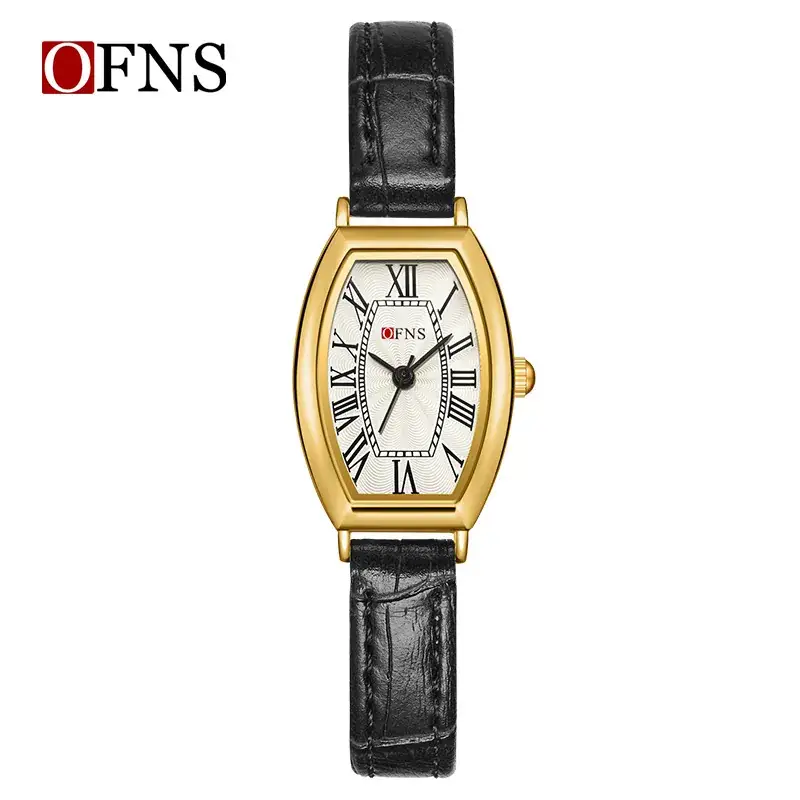 OFNS Women's Roman Scale Watch Stainless Steel Bar