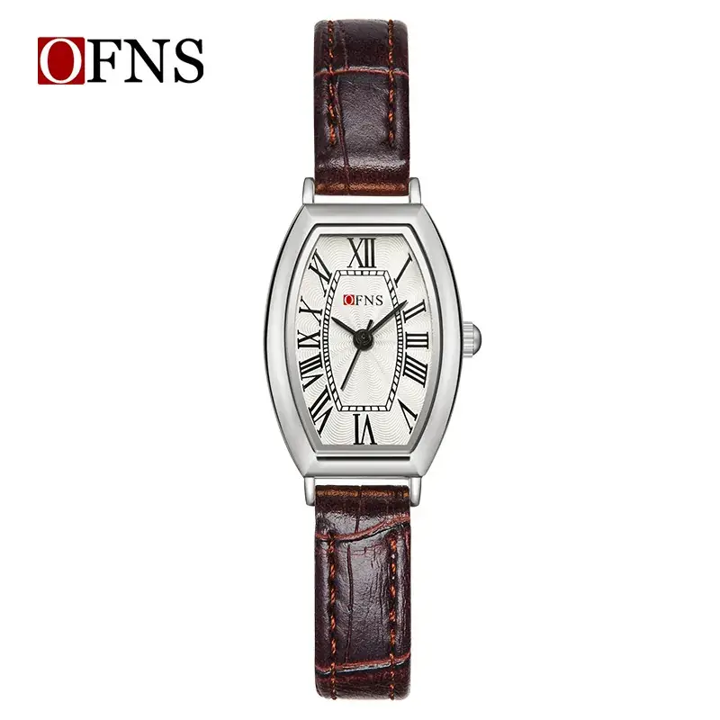 OFNS Women's Roman Scale Watch Stainless Steel Bar