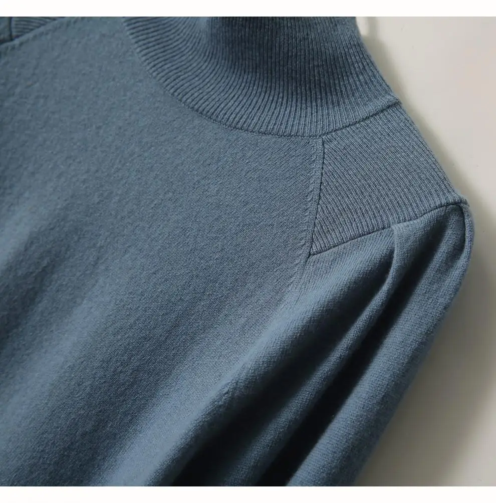 Women Black Knit Sweatshirt with Long Sleeve & High Waist — feature 23