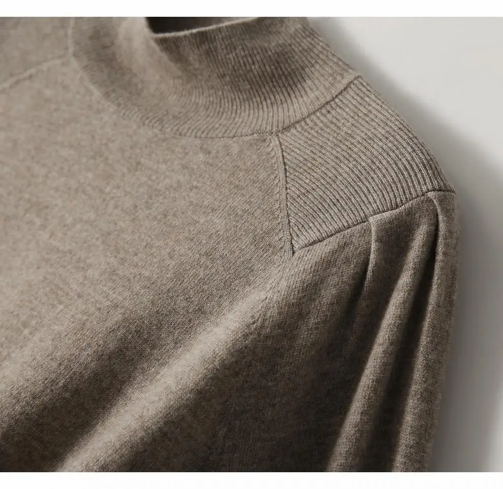 Women Black Knit Sweatshirt with Long Sleeve & High Waist — feature 27