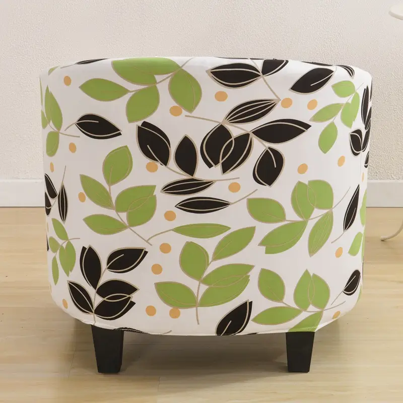 Stretch Printed Leaf Chair Cover for Sofa - Image 21