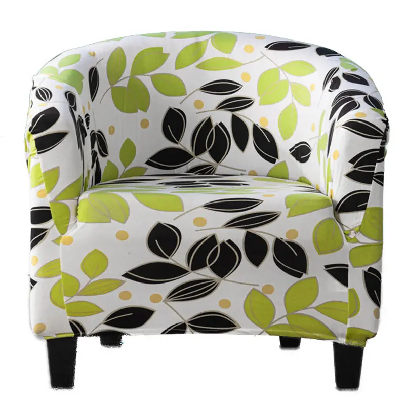 Stretch Printed Leaf Chair Cover for Sofa - Image 23
