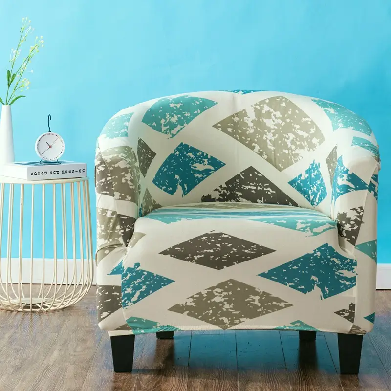 Stretch Printed Leaf Chair Cover for Sofa - Image 16