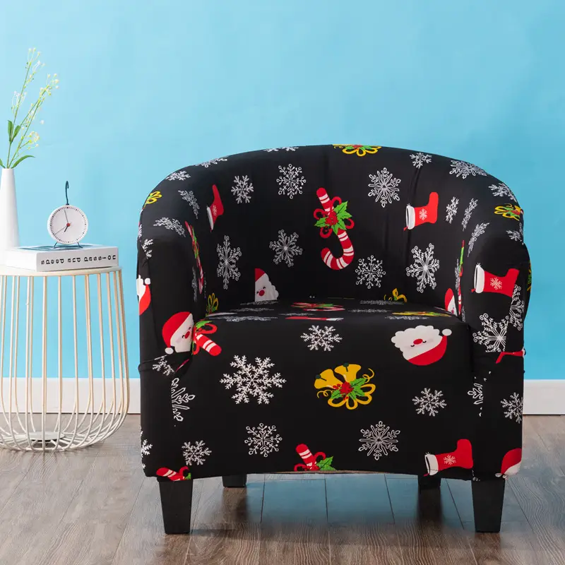 Stretch Printed Leaf Chair Cover for Sofa - Image 2