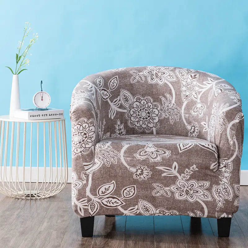 Stretch Printed Leaf Chair Cover for Sofa - Image 7
