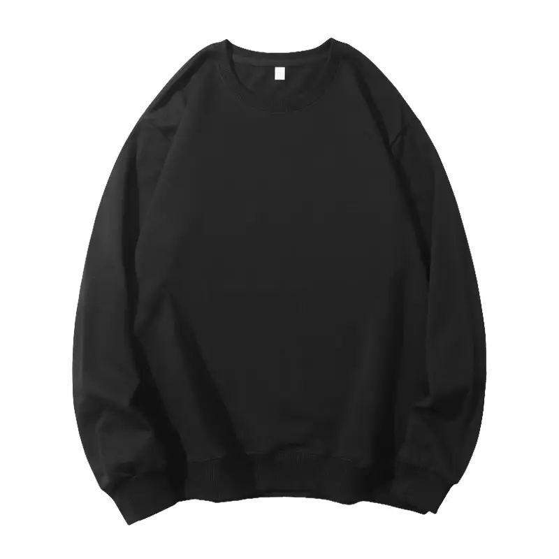 280g Cotton Terry Sweatshirt Navy Round Neck