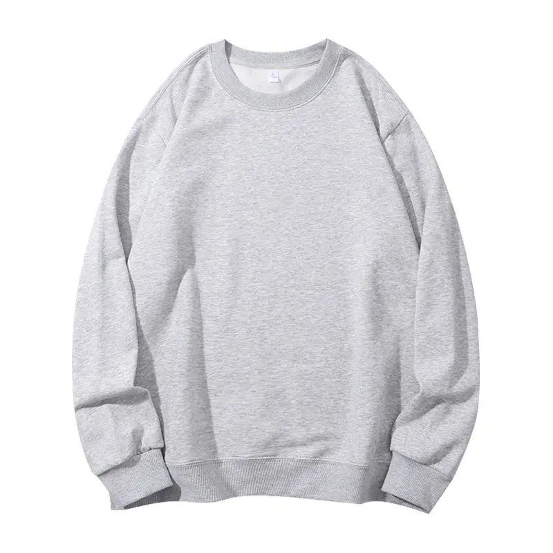 280g Cotton Terry Sweatshirt Navy Round Neck