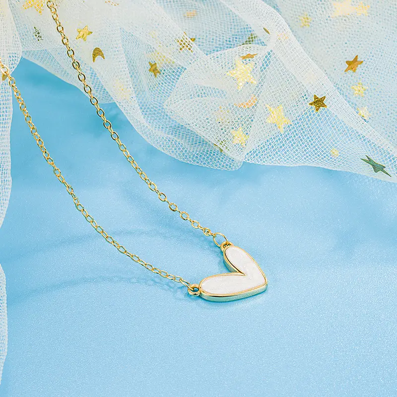 White Fritillaria Love Necklace for Women - Image 3
