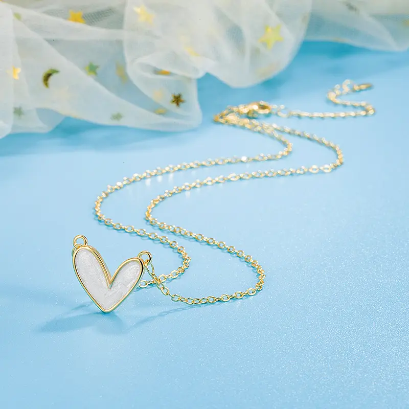 White Fritillaria Love Necklace for Women - Image 4