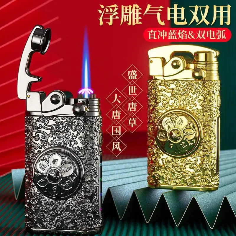 New Rocker Arm Double Arc Lighter with USB Charging - Image 4