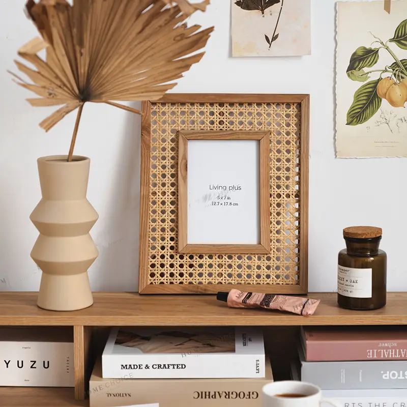 Nordic Rectangular Wooden Photo Frame Wall Hanging - Image 3