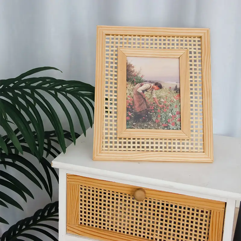 Nordic Rectangular Wooden Photo Frame Wall Hanging - Image 4
