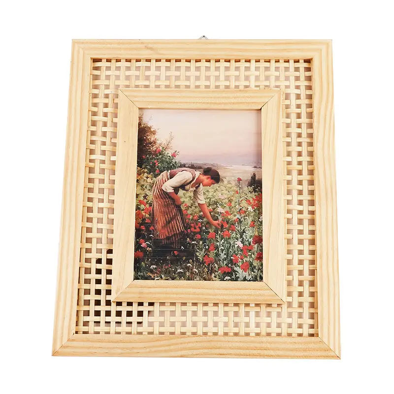 Nordic Rectangular Wooden Photo Frame Wall Hanging - Image 6