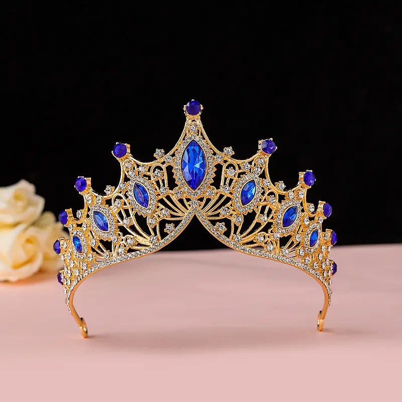 Crown Princess Tiara Blue Crystal Eighteen-Yearold