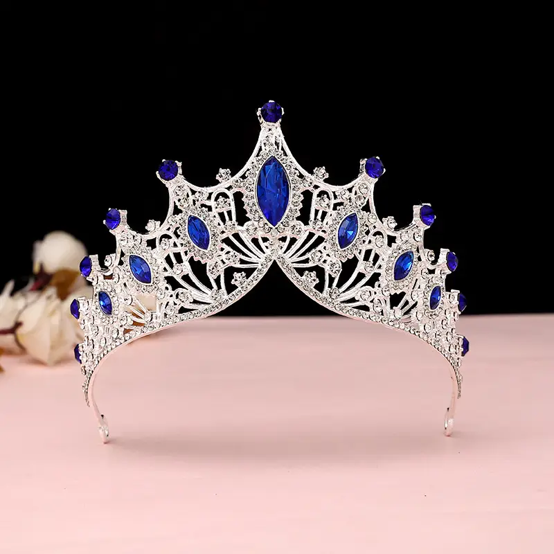 Crown Princess Tiara Blue Crystal Eighteen-Yearold