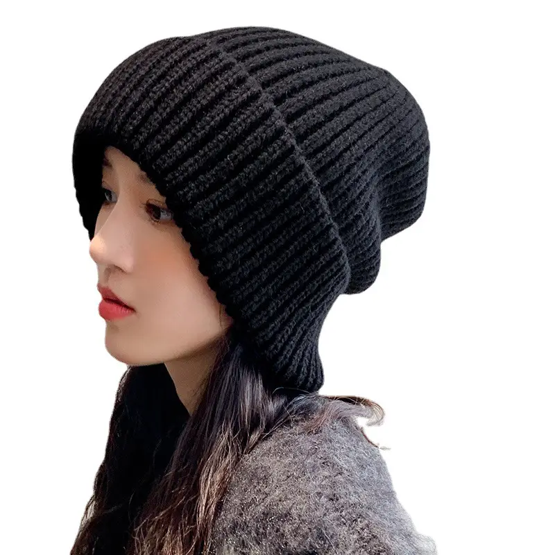 Women Korean-style Knitted Wool Hat Pink - Image 12